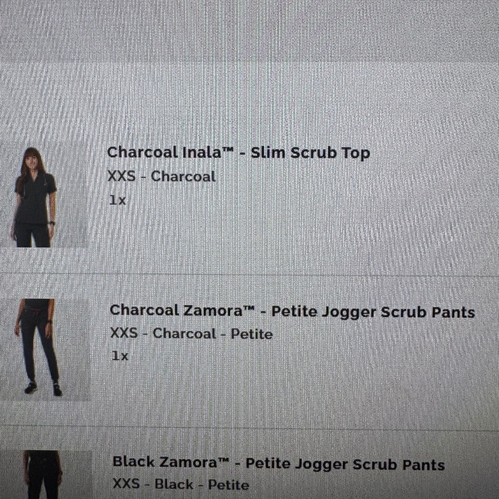 FIGS charcoal jogger set XXS/XXSP